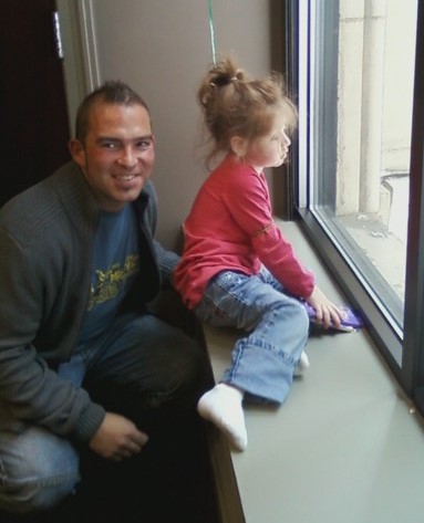 Torsten Huber with Jada, reunited years after the transplant