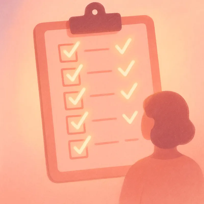 Illustration of a checklist with most boxes ticked, suggesting most eligibility requirements are met