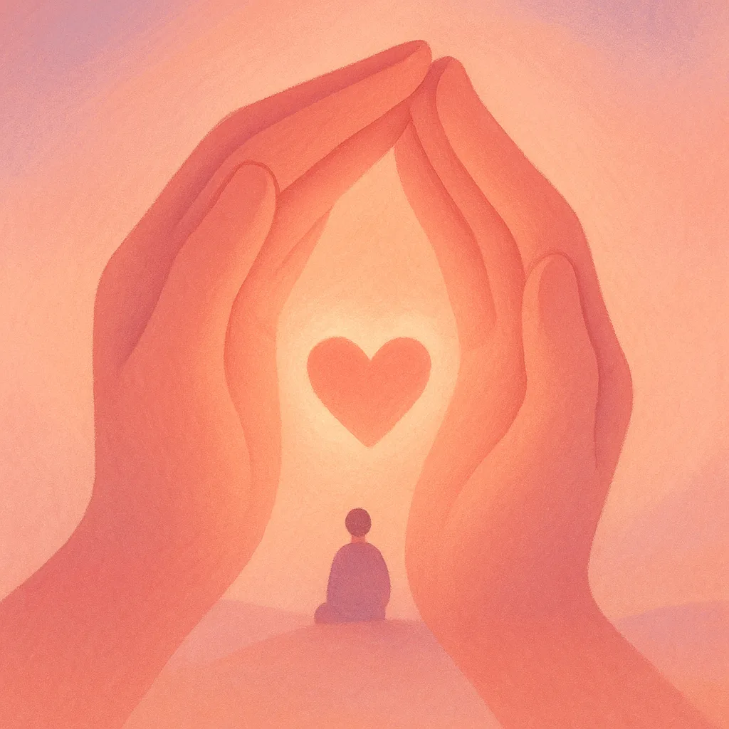 Soft illustration of a warm, welcoming open door framed in gentle purple brand tones, suggesting most people are invited to join the bone marrow registry regardless of body size